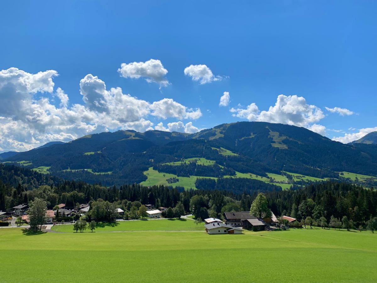 Traumhafte Lage, Einzigartiges Panorama Appartement Scheffau am Wilden Kaiser Buitenkant foto